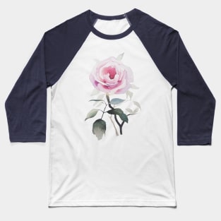 Rose Watercolour Baseball T-Shirt